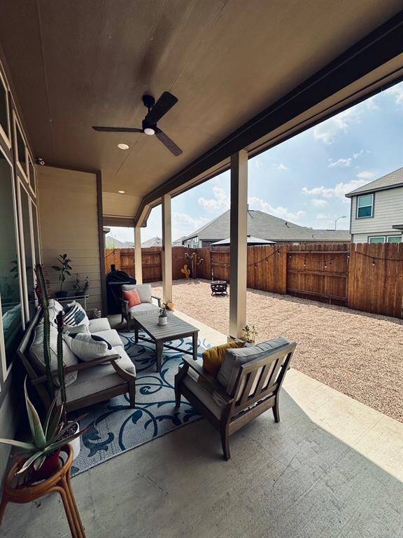 Enjoy your evenings on the large covered patio.
