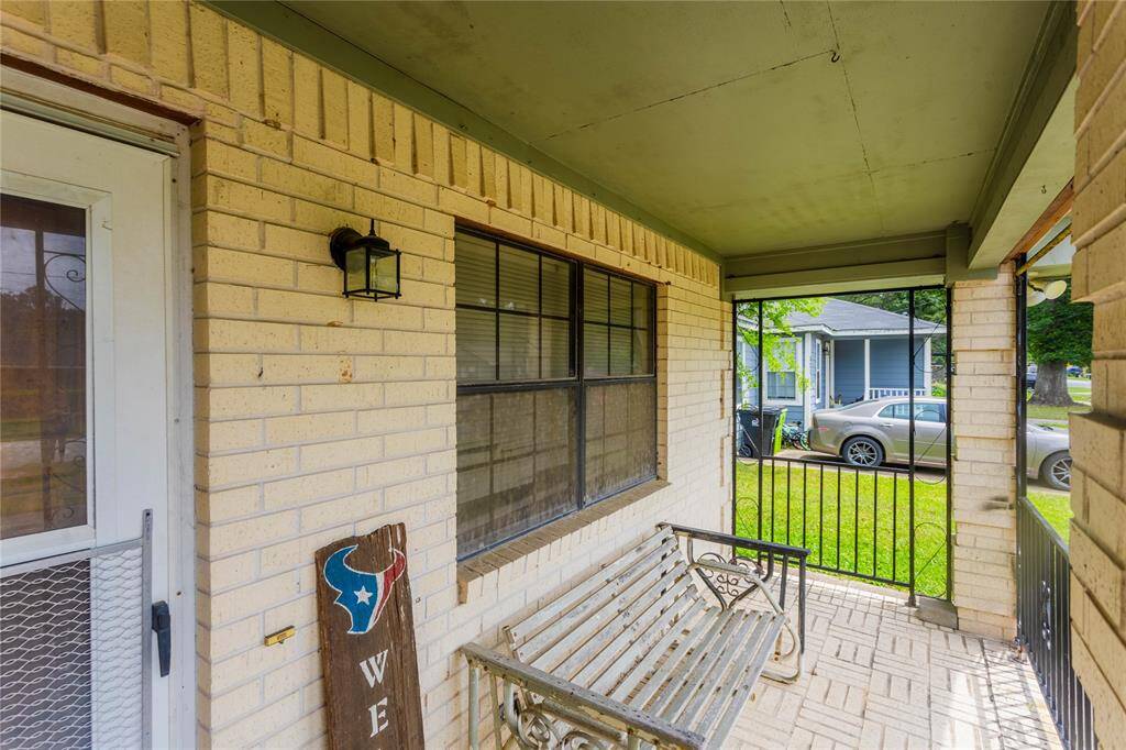 Enjoy the covered front patio.