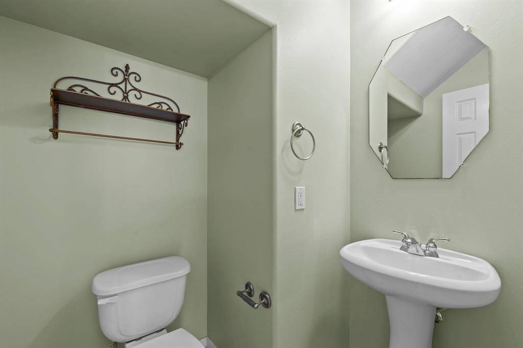 1/2 Bath on the 1st Floor