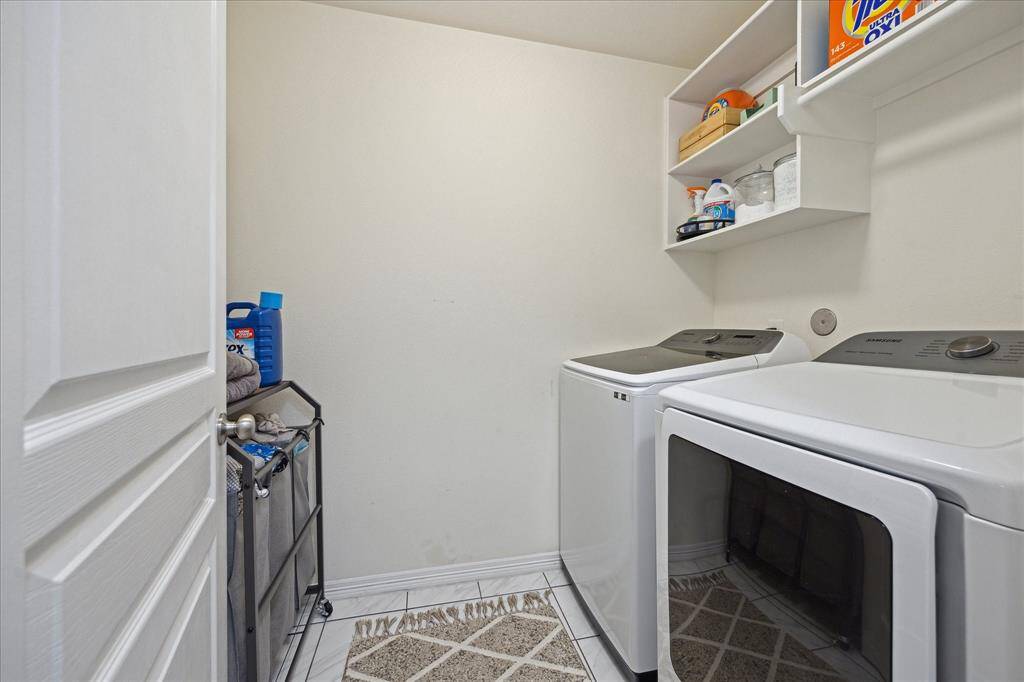 Second floor laundry room.