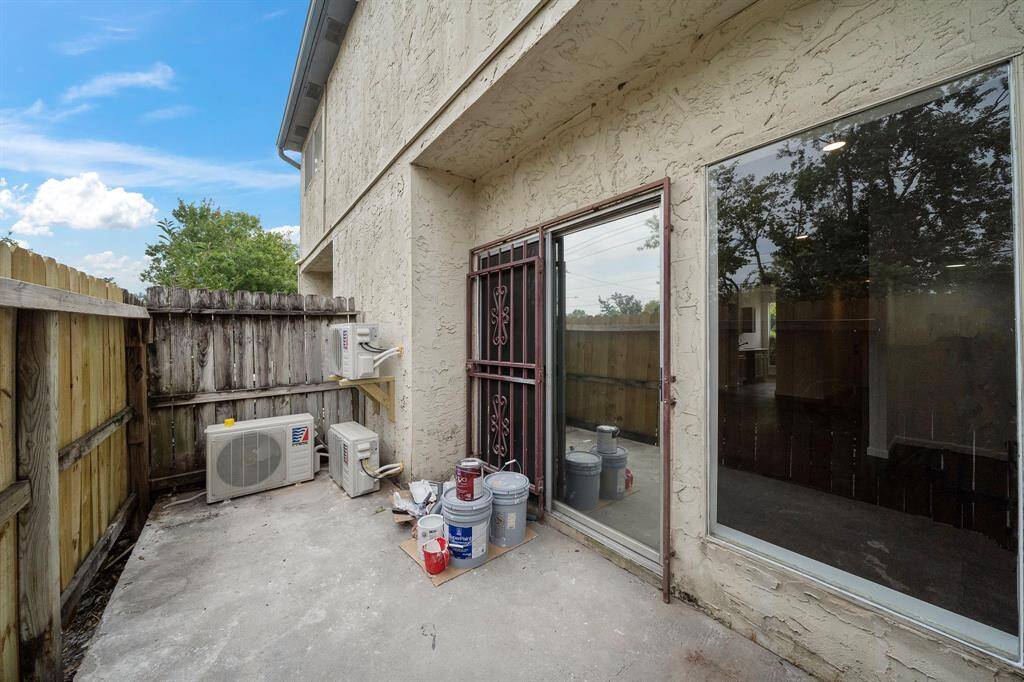 Back patio space.
