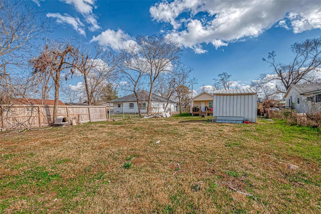 Large backyard!