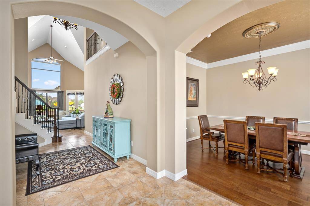 As you enter the home, flanked to the right you are greeted by the formal dining room.