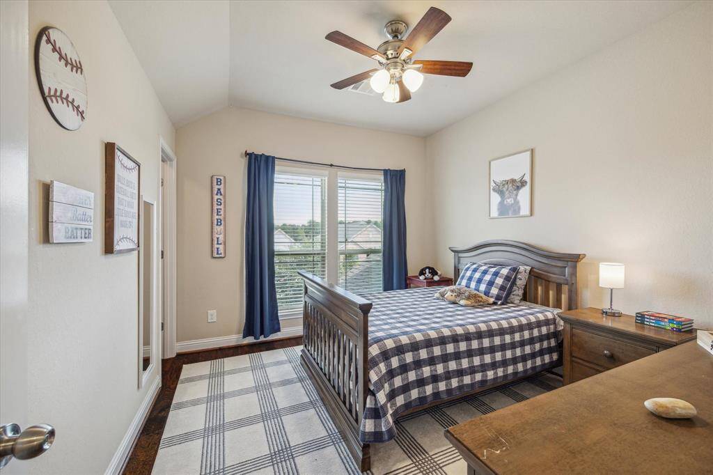 Secondary bedroom (we will call in bedroom #3) Who doesn't love a baseball theme bedroom!  Generous space for any size bed and any size child.