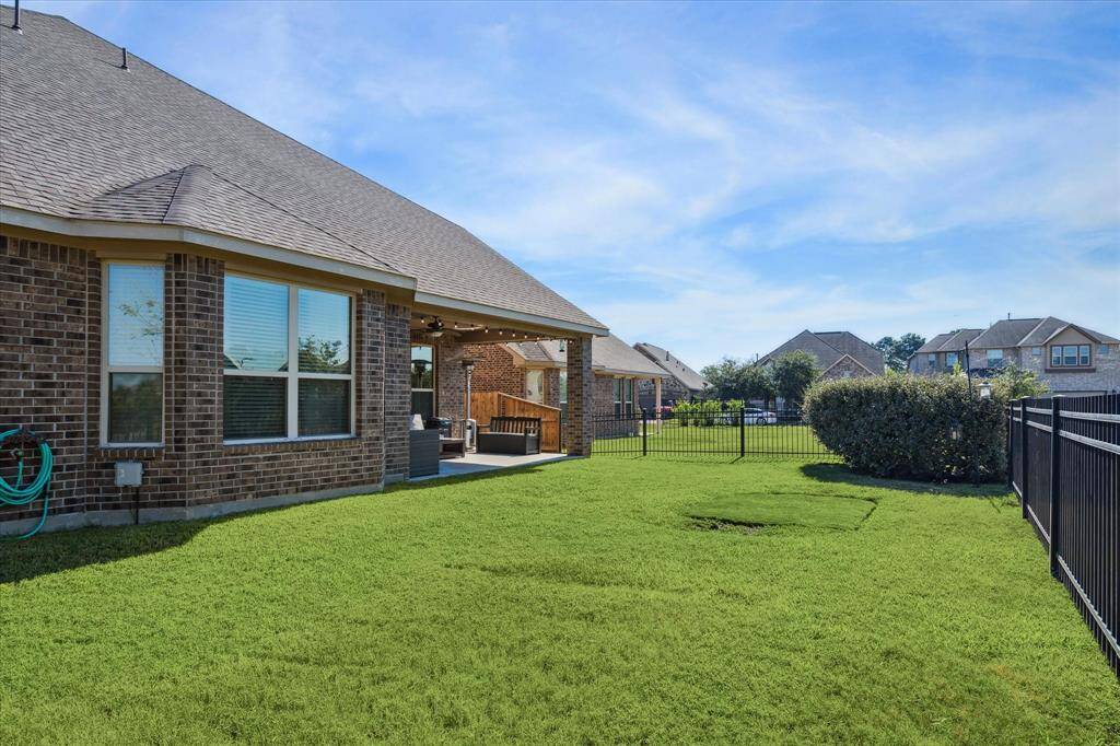 Spacious backyard with well-maintained