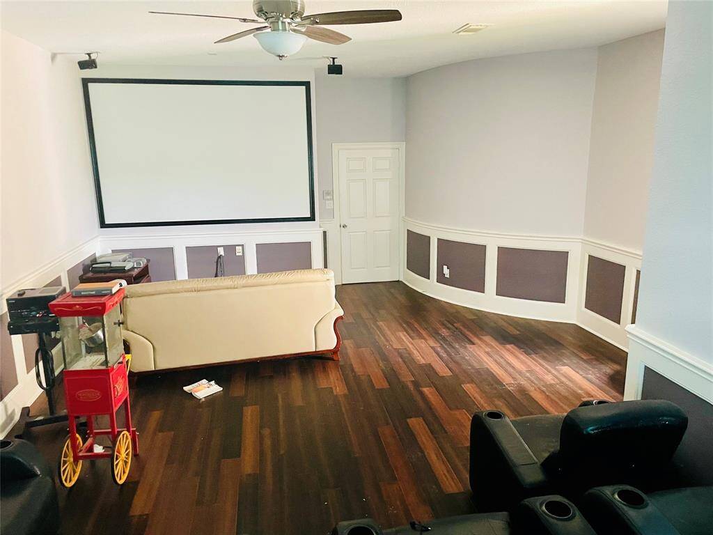 Theater room - all theater equipment and furniture stays with the home.