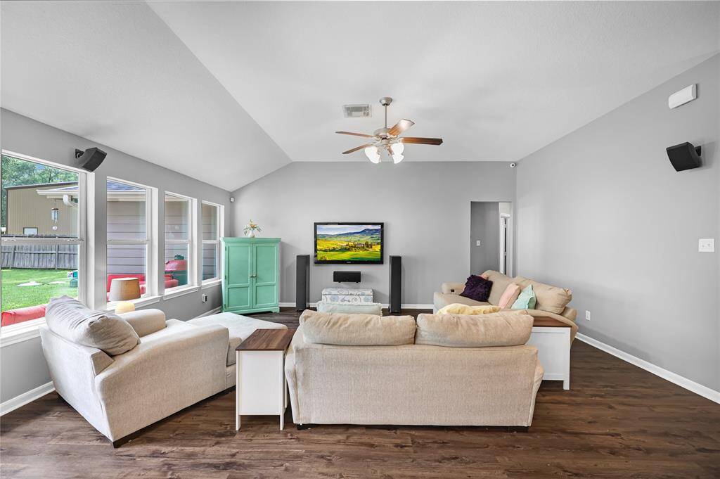 Spacious sun filled living room