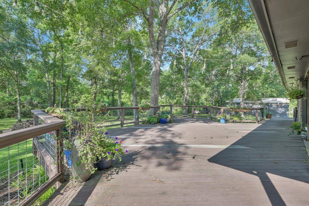 Yes, it's BIG! And it underwent a recent renovation with new support beams and boards.  Deck has three separate staging areas.