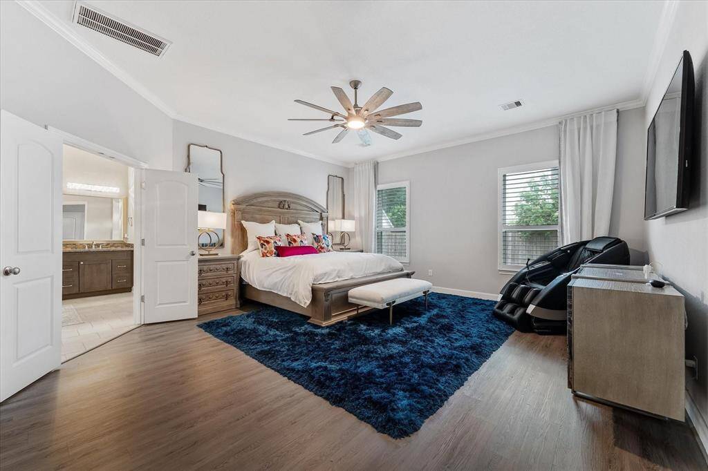 Bright and open primary suite.