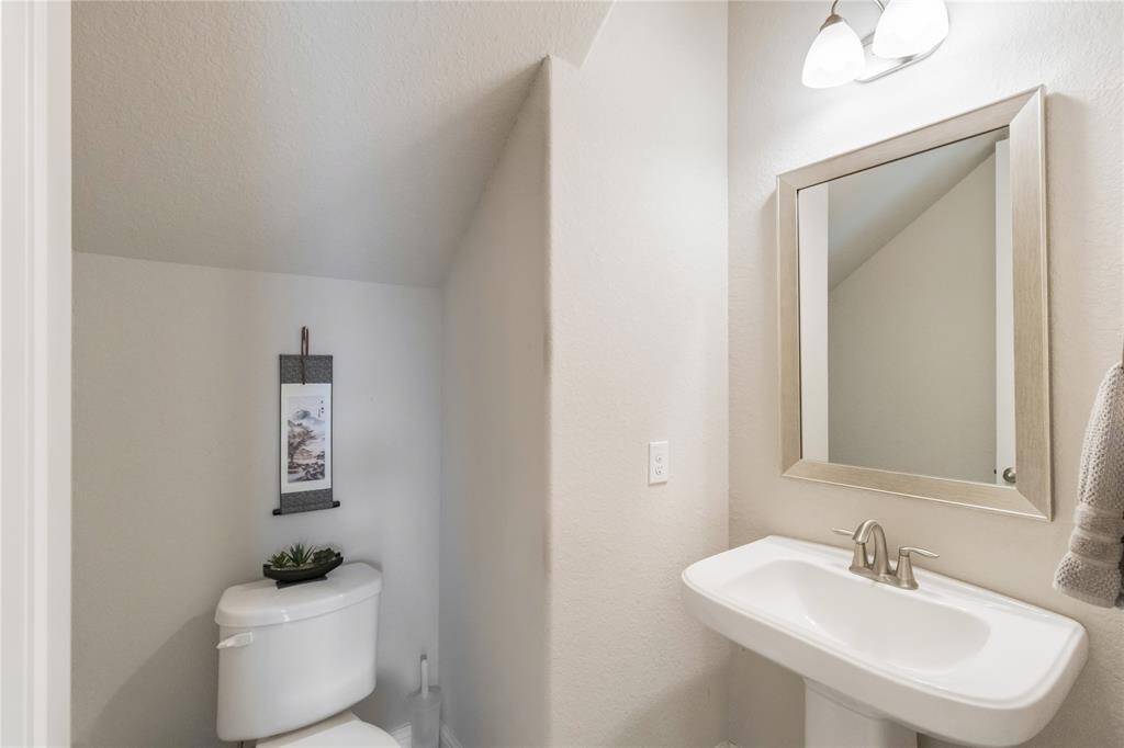 First floor half bath.