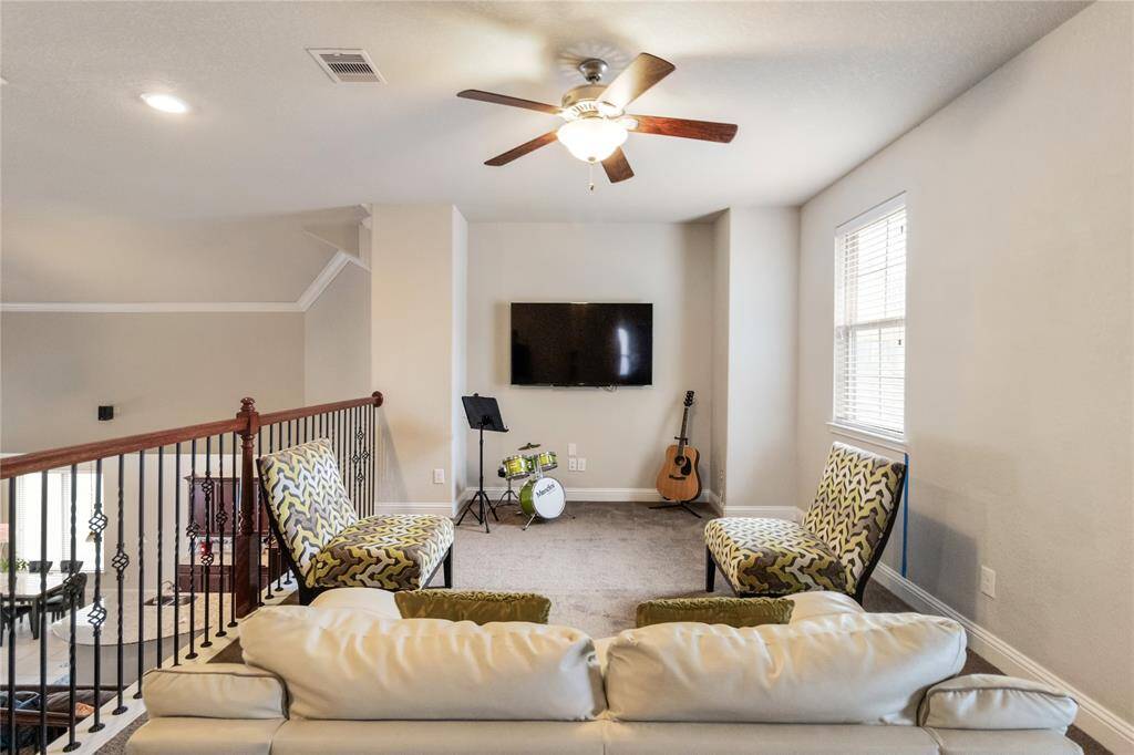 Cozy upstairs loft area.