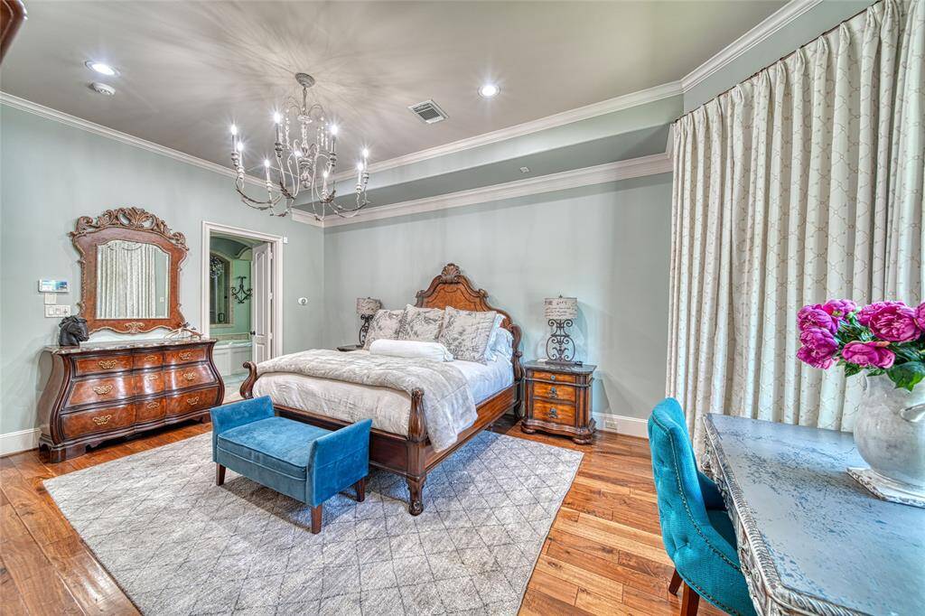 Beautiful Primary Bathroom Suite, Marble Counters, Huge Shower and jetted tub.