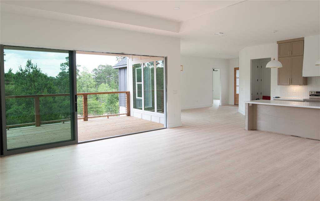 Vaulted ceilings throughout home.
