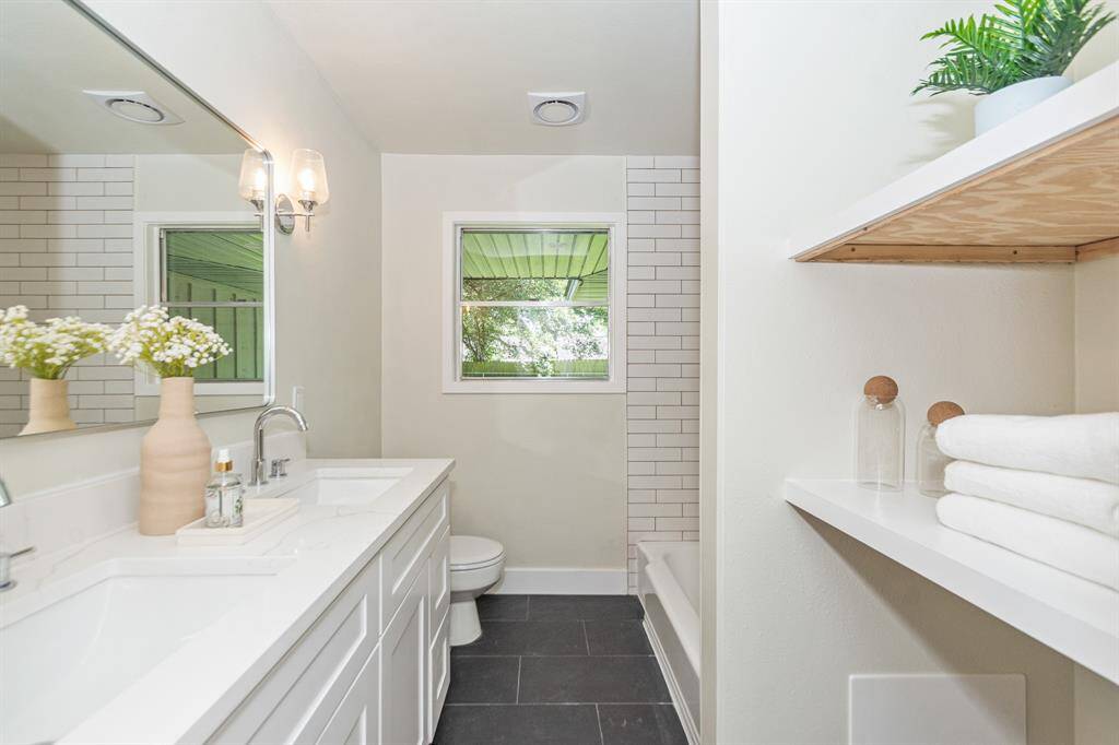 Updated guest bathroom