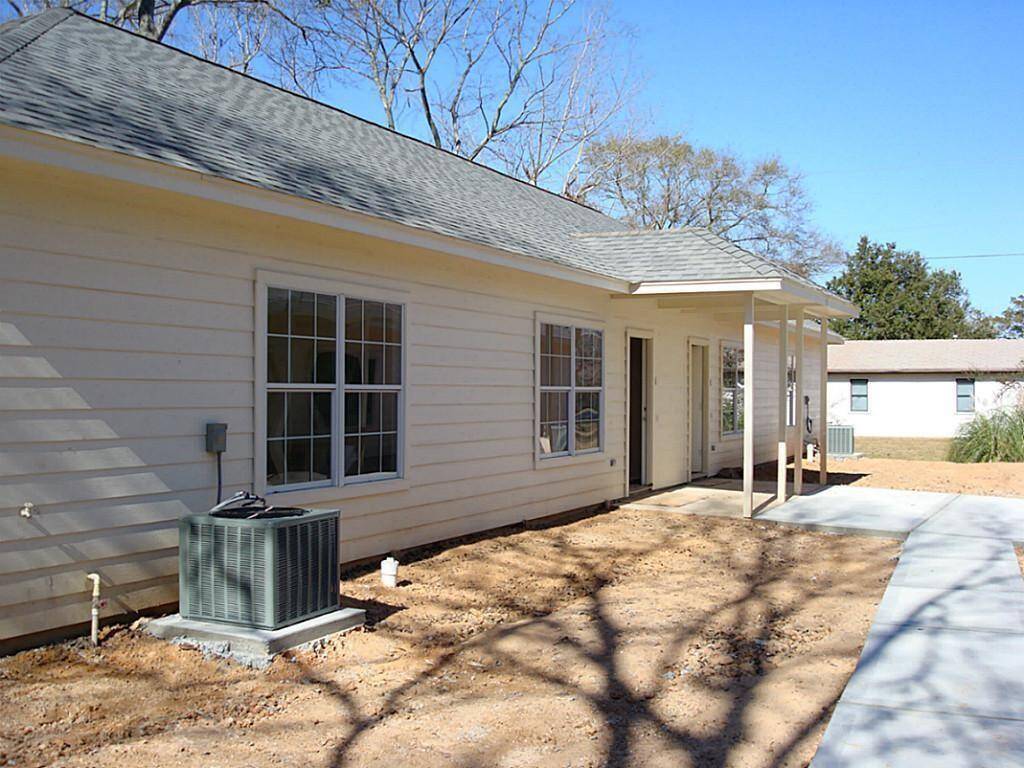 Before fencing and landscaping