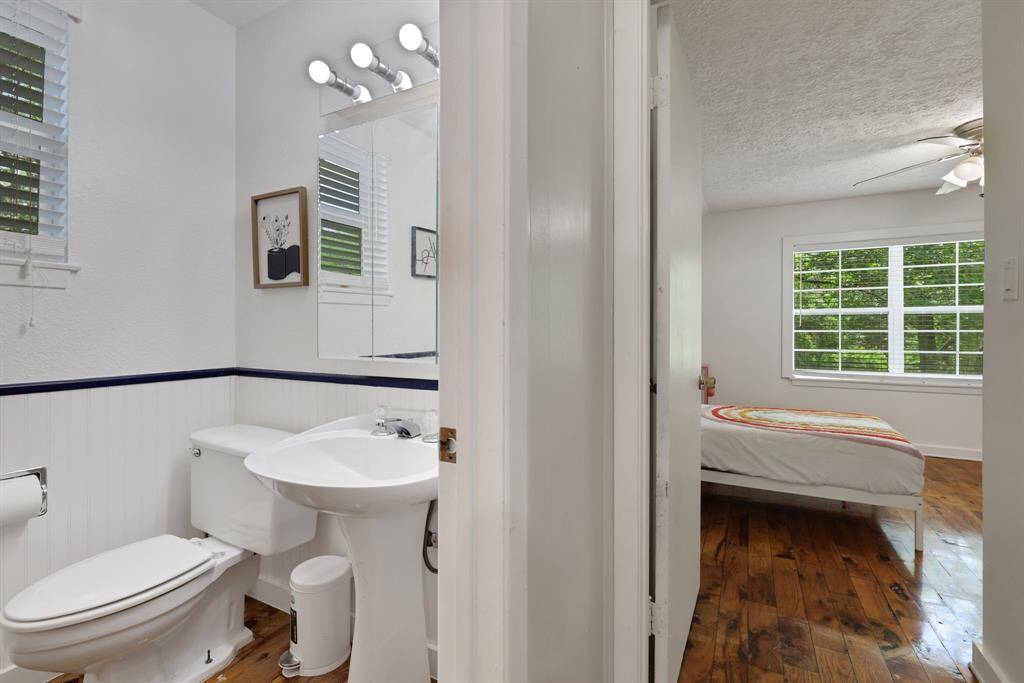 Modern Bathrooms. Three full bathrooms featuring modern fixtures and finishes for comfort and style.