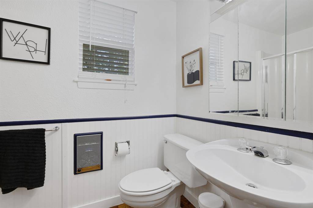 Modern Bathrooms. Three full bathrooms featuring modern fixtures and finishes for comfort and style.
