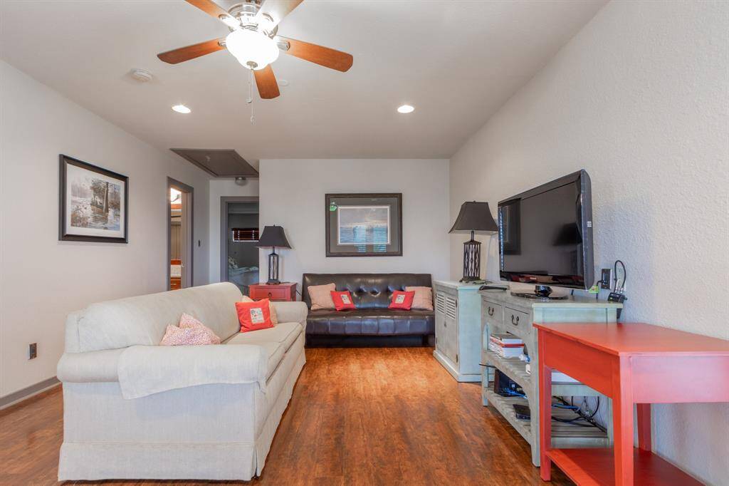Upstairs game room