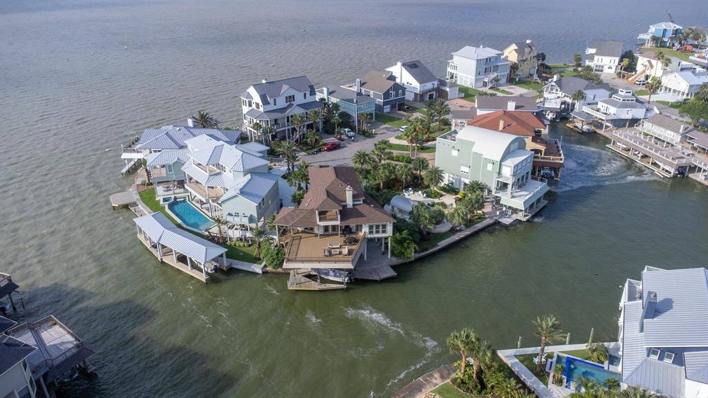 Aerial view of access to West Bay