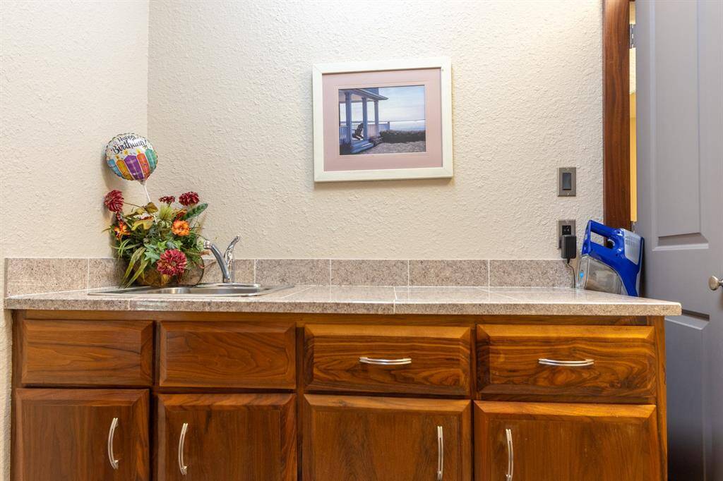 Sink in laundry room