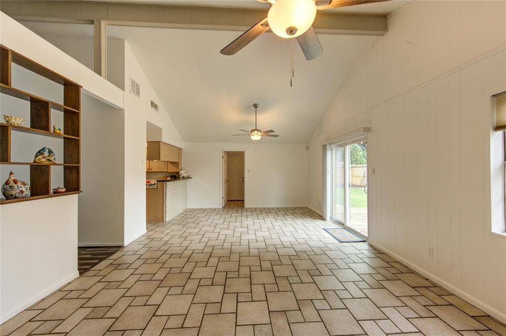 Room enough for bar stools and a dining table.