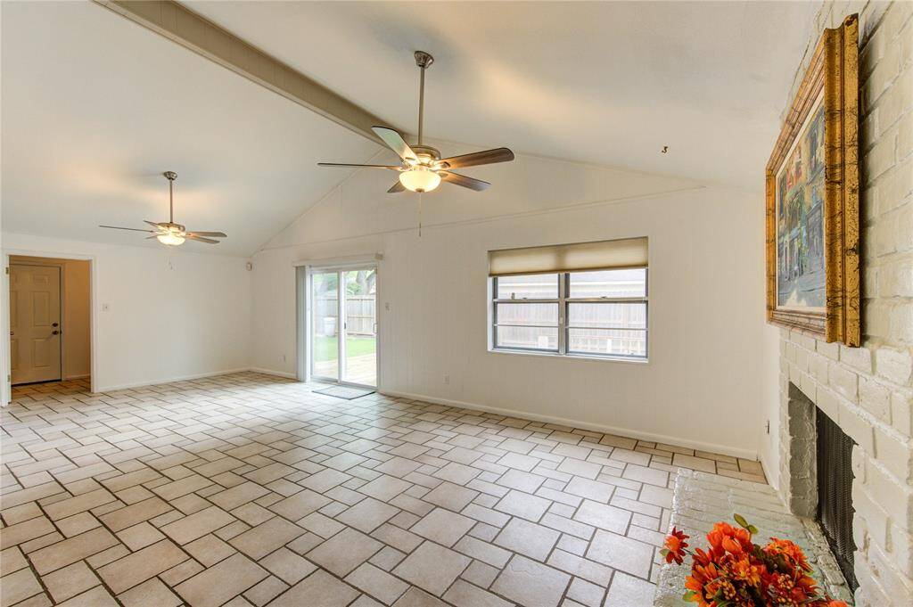 Light and bright with a new patio door.