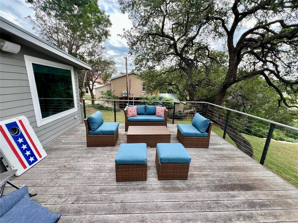 Experience serene lakeside dining on your private patio.