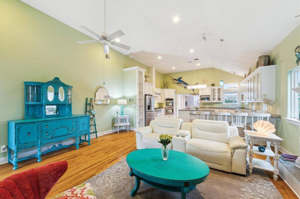 High Ceilings, wood flooring