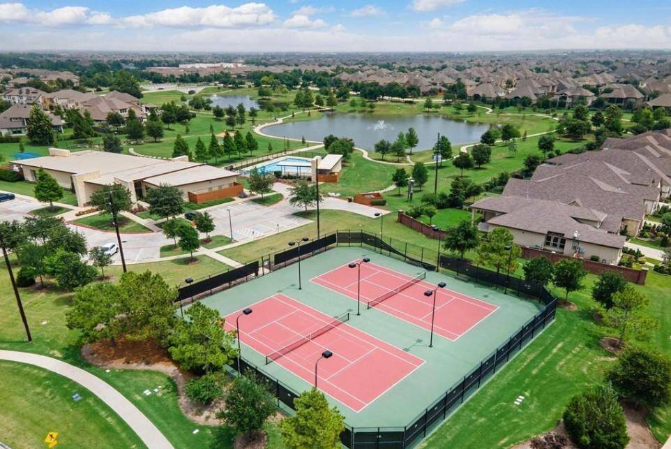 The Aliana Master Planned community features two clubhouses, multiple tennis courts, and pickleball courts (not shown, projected to open in the future)