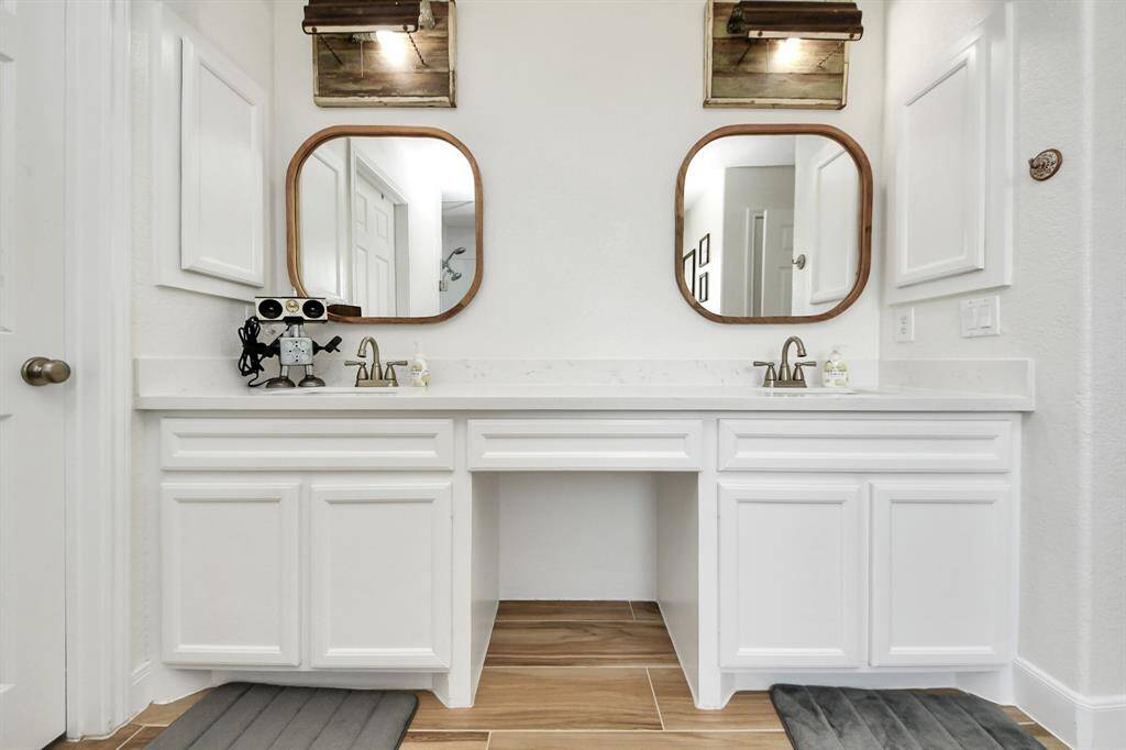 Custom lighting and mirrors