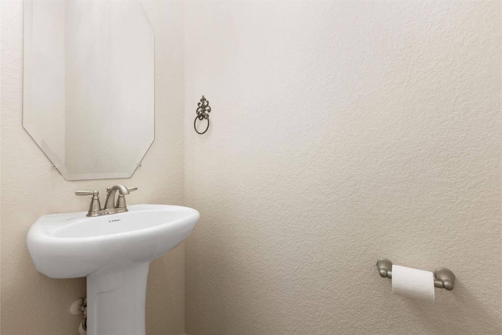A half bath is conveniently located on the 2nd floor near the main living space.
