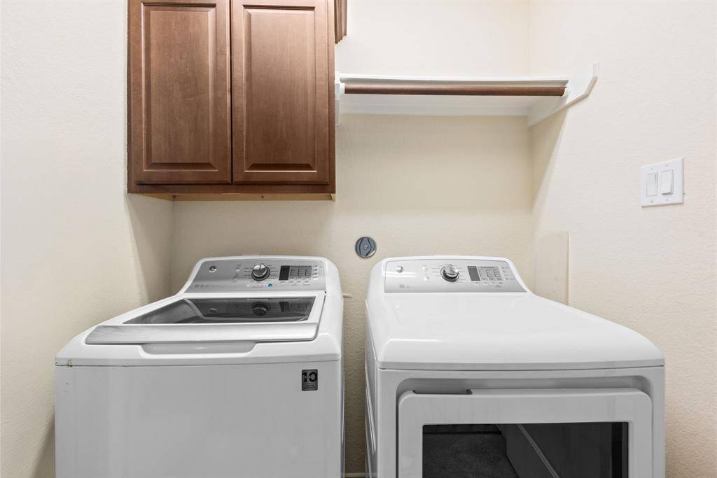 Washer and Dryer can be found on the third floor next to the Primary and a secondary bedroom.