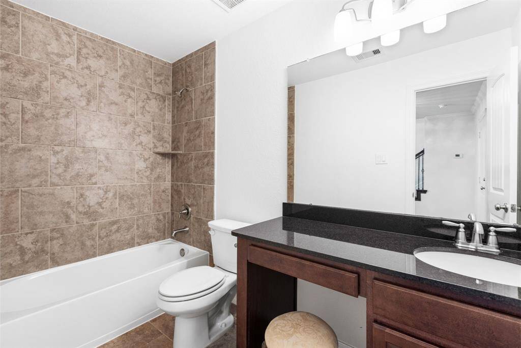 The ensuite bathroom on the first floor.