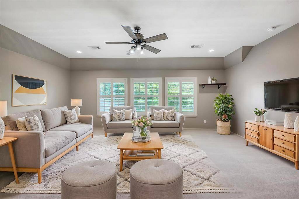 *virtually staged*Game room with so much room for activities