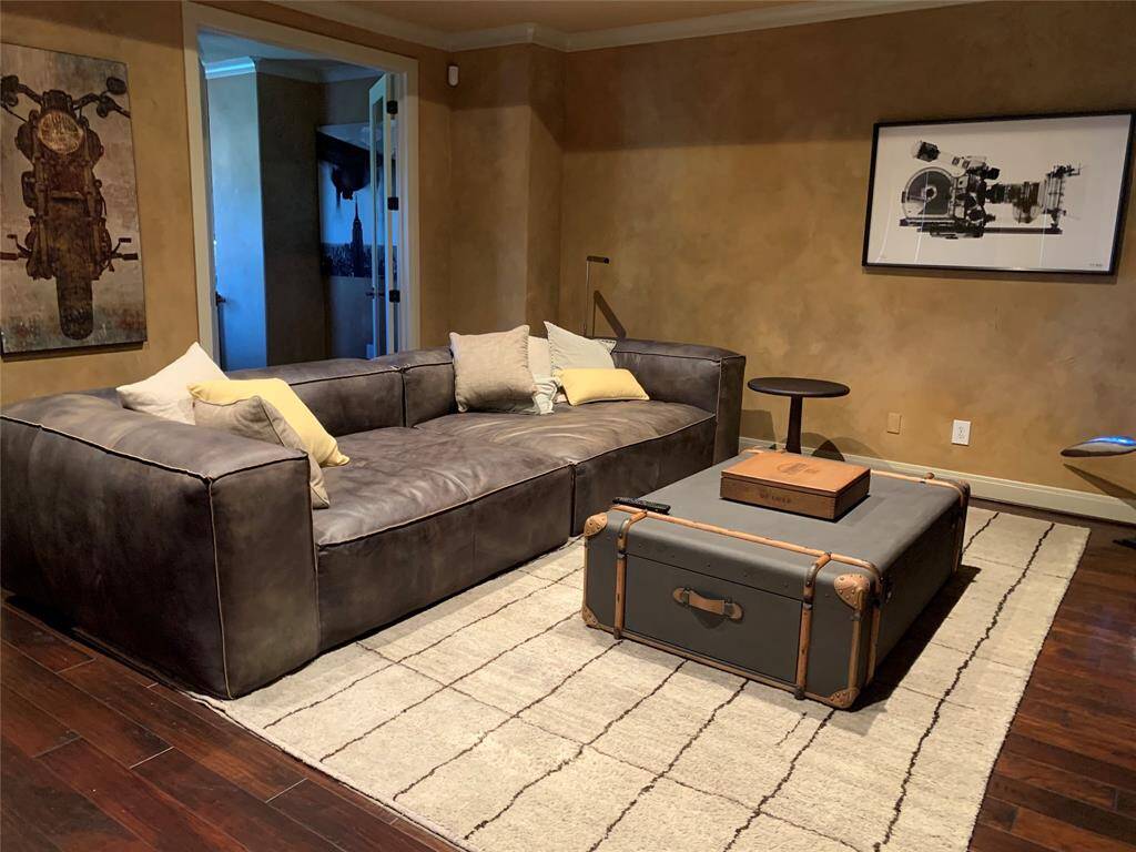Another view of Upstairs Family room furnished.