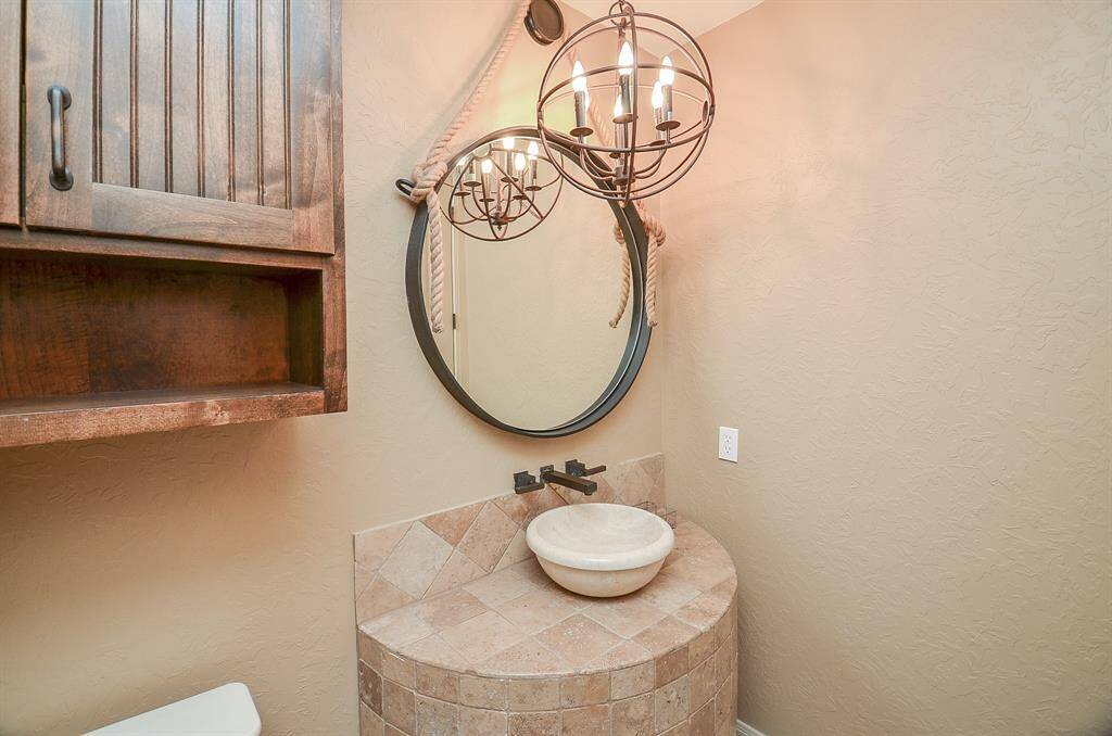 Half bath downstairs.