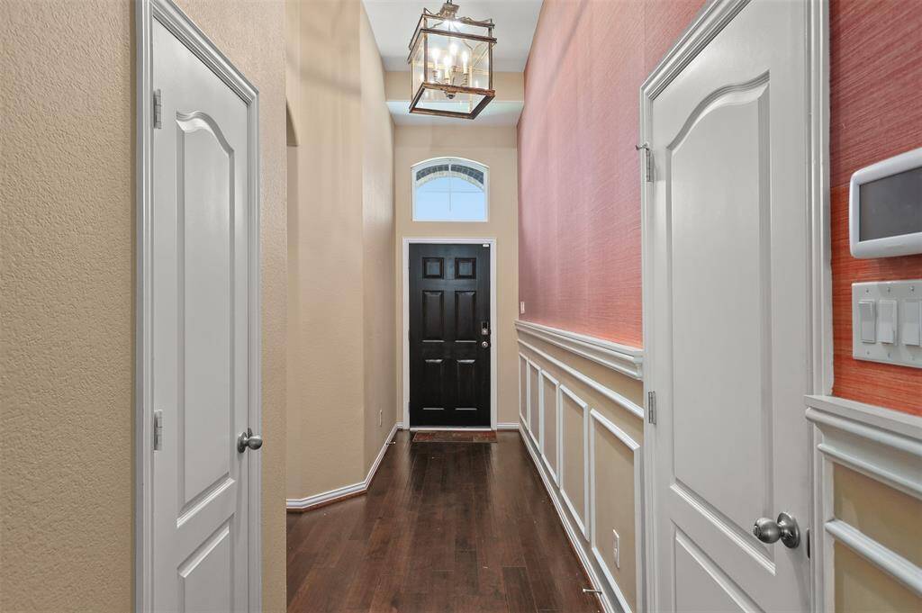 Stunning wainscoting as you enter