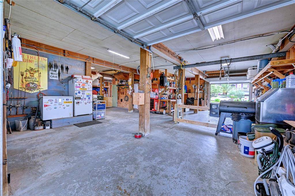 Lots of room. Toys, wood craft or whatever hobby you bring.