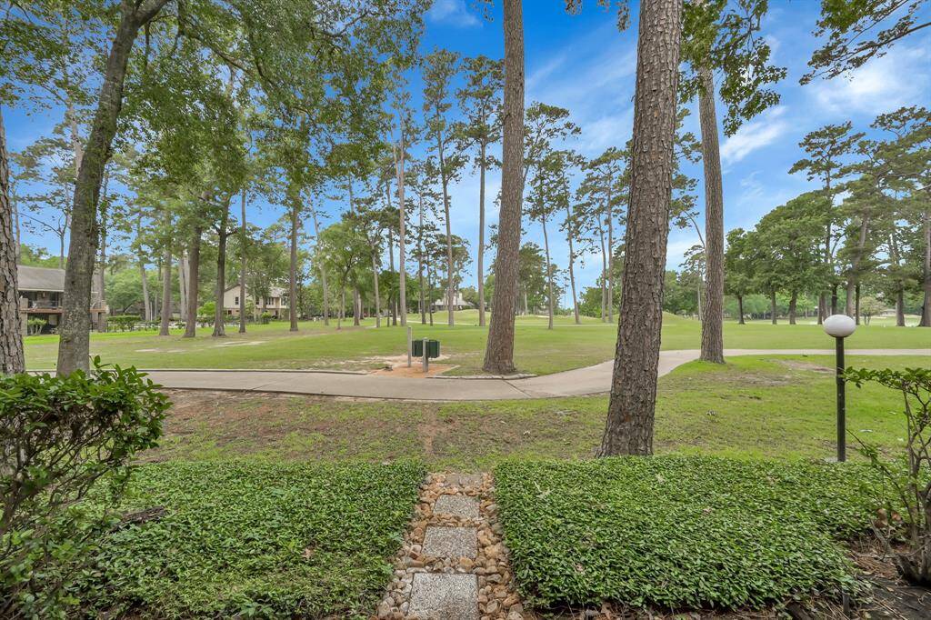 Patio overlooking the golf course