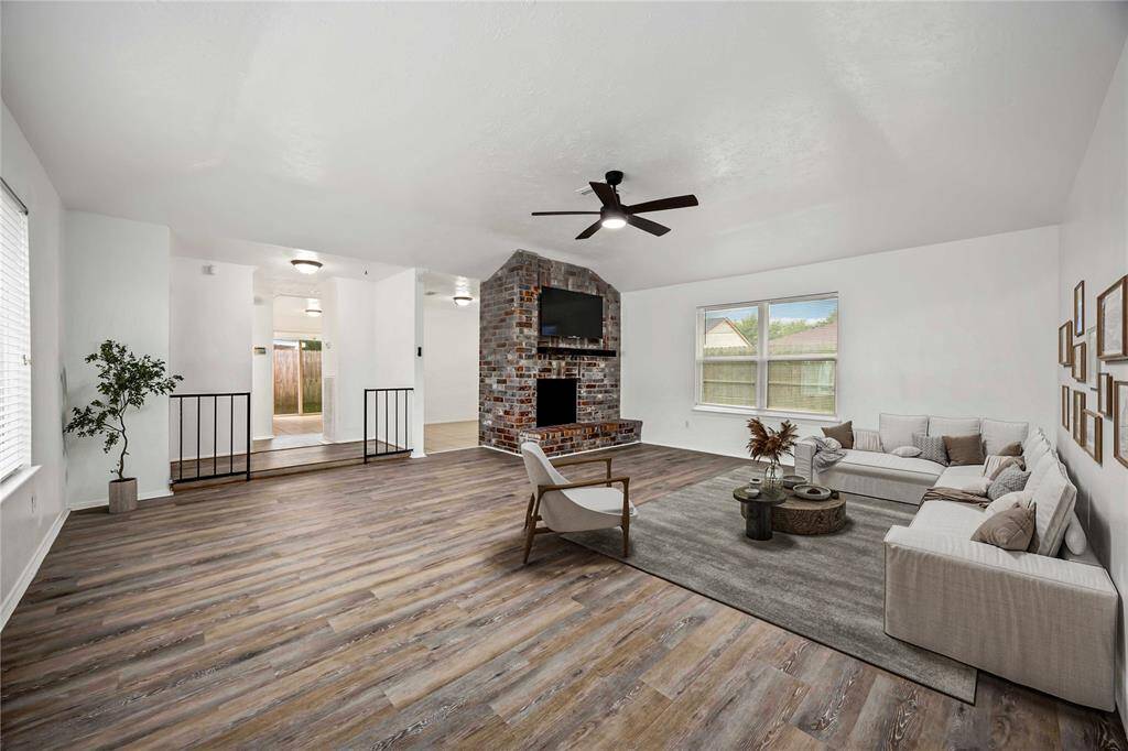 Living room -Virtually staged