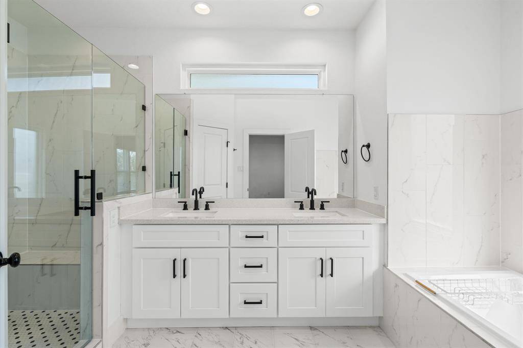 Another angle of the thoughtfully designed primary bathroom!