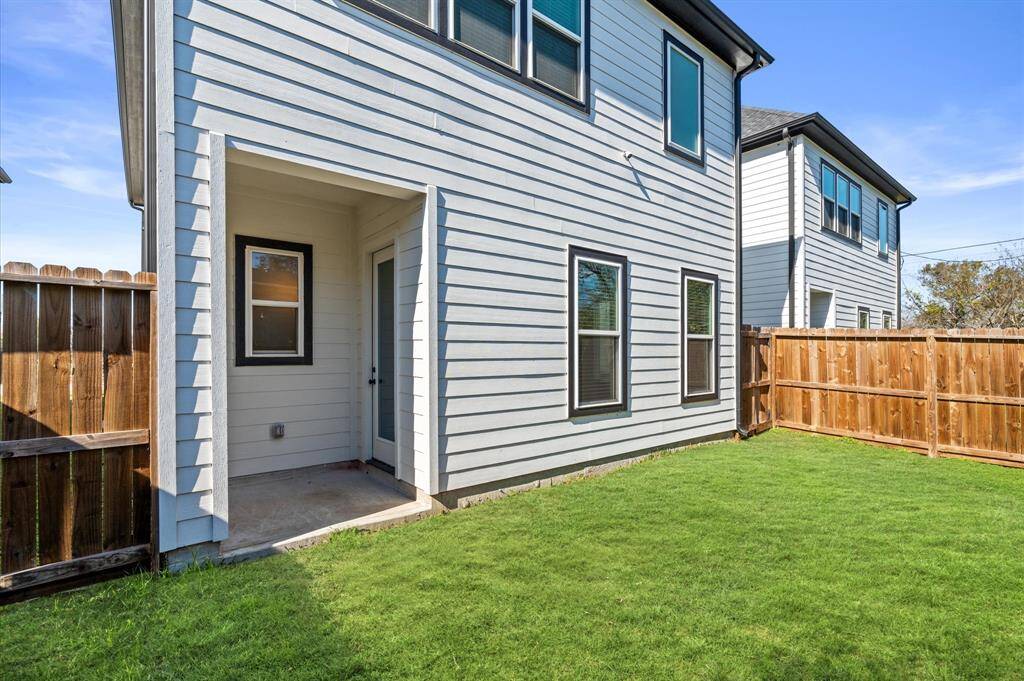 On a sunny day, step outside to basque in sunlight as you watch your fur babies (or human babies) enjoy this privately fenced backyard. The covered area and the space allotted, allow you to create your own version of an outdoor retreat!