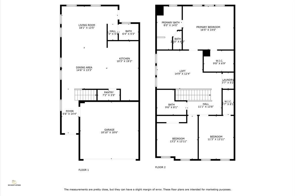 With this floor plan mockup, you're able to get an idea of how well thought out the floor plan of this home is!