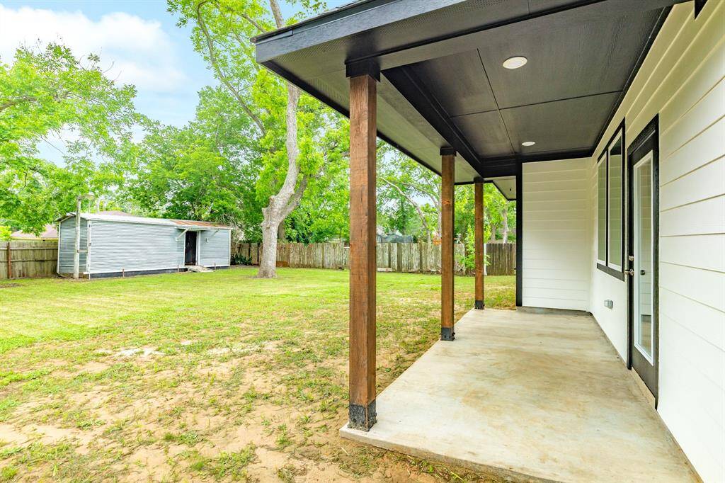 Covered back porch