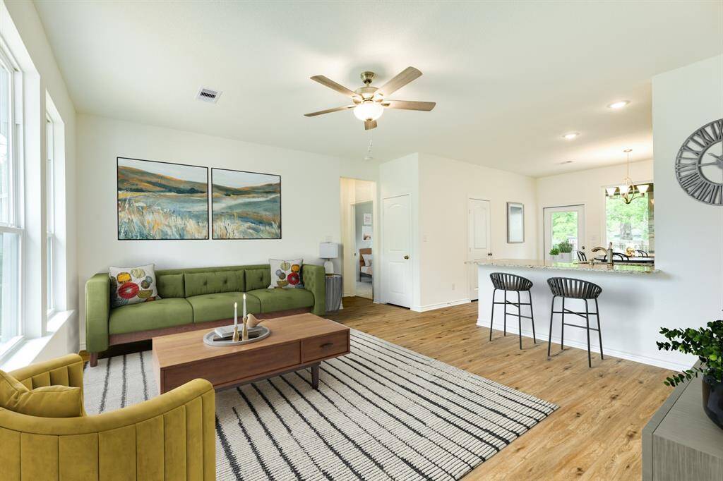 Virtually Staged Living Room