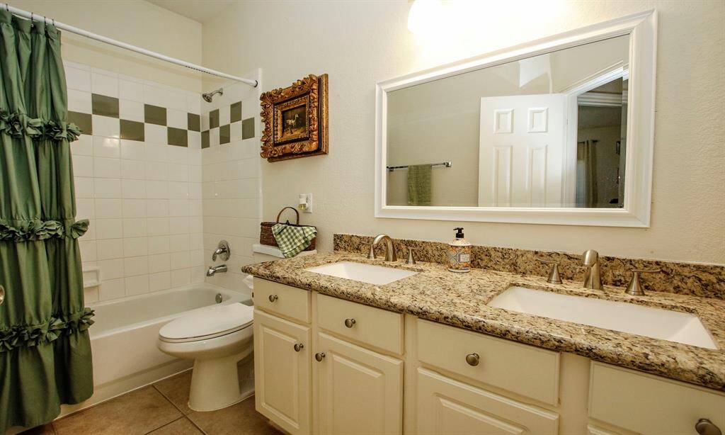 Another FULL bath - this one with a double vanity.