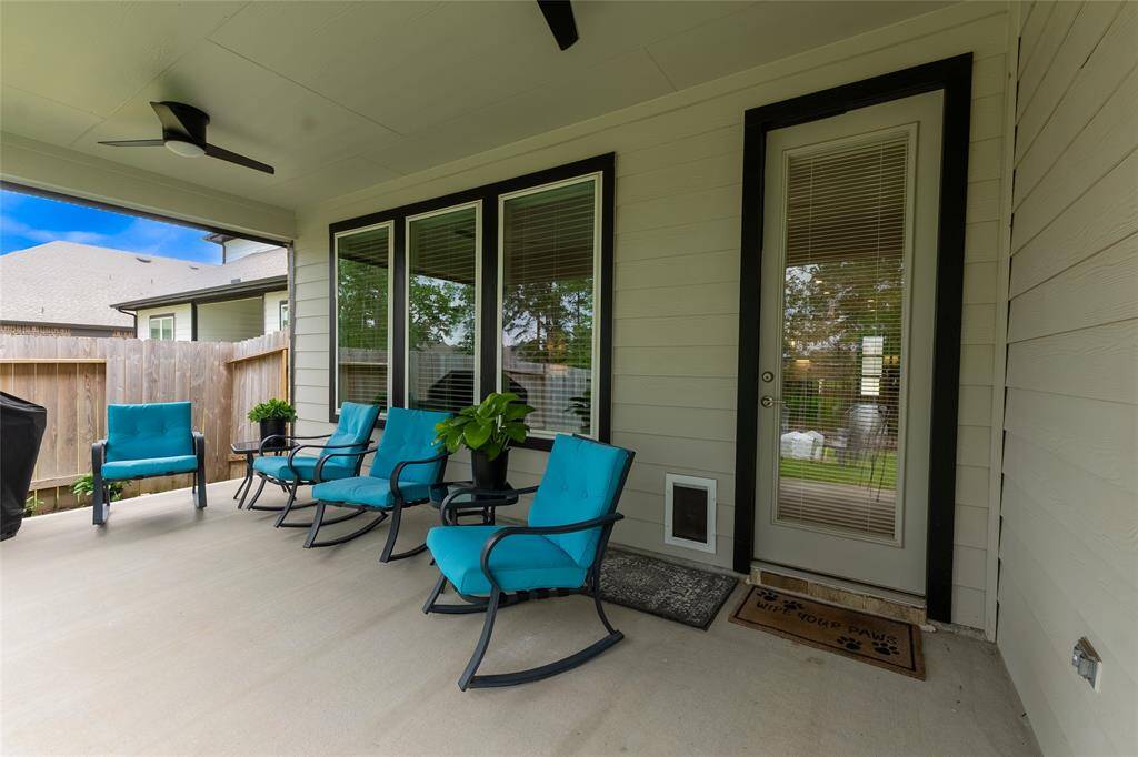 View of back porch