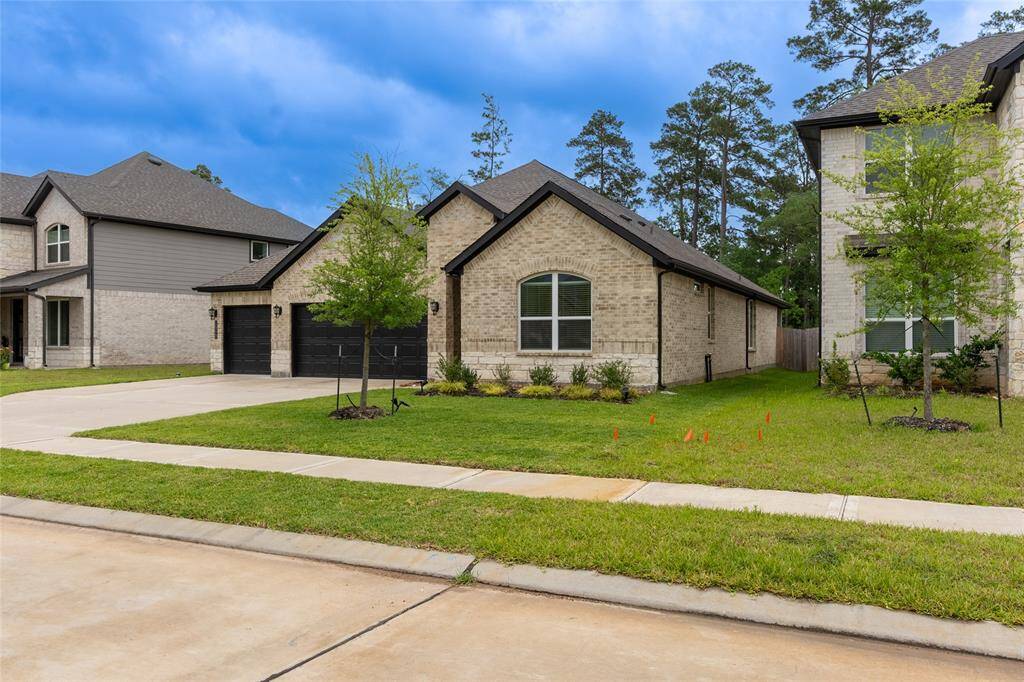 View of extra wide driveway