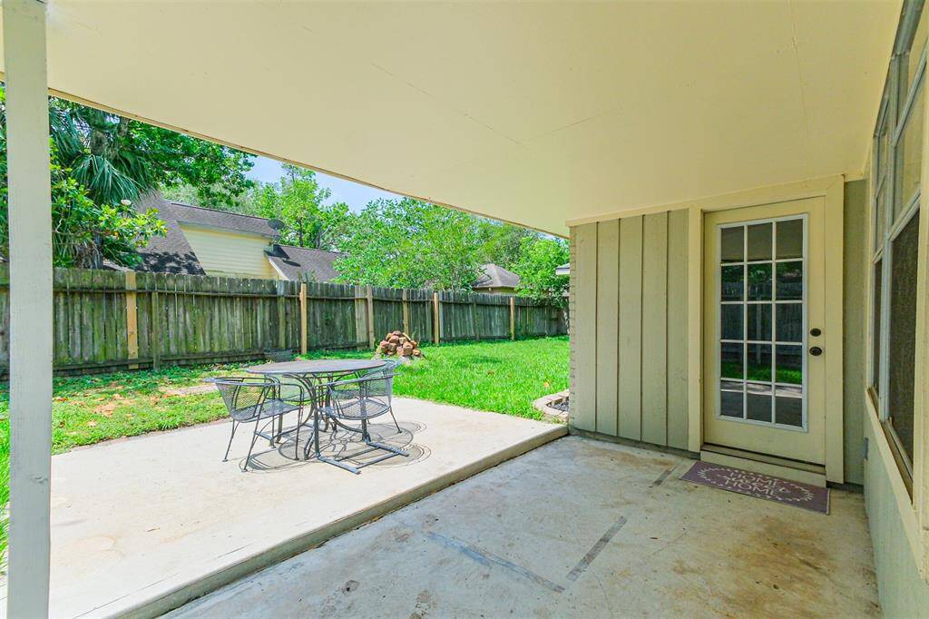 Another view of the cover patio.