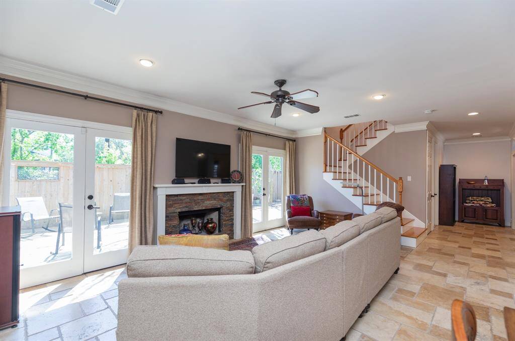 Family room from dining area